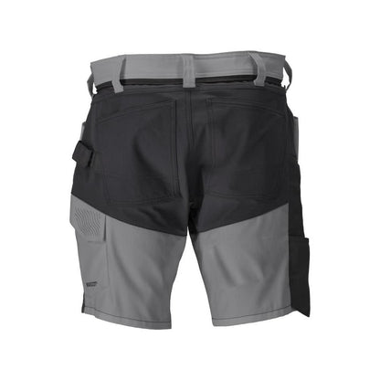 Shorts, lette shorts, antracitgrå/sort