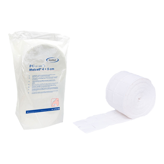 Maicell usterile 4x5cm celluloseservietter, 2x500 stk./pak. | Pakke (1000 stk.)