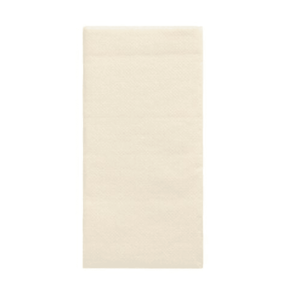 De PAPSTAR servietter "DAILY Collection" 1/8-fold i formatet 32 cm x 32 cm fra PAPSTAR GmbH er pænt foldet og giver din borddekoration et strejf af bæredygtig komfort med deres glatte og rene tekstur.