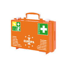 Erste Hilfe Koffer EUROPA I orange gefüllt