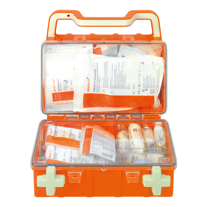 Førstehjælpskasse orange DYNAMIC-GLOW S standard DIN 13157 | Kuffert (1 stk.)