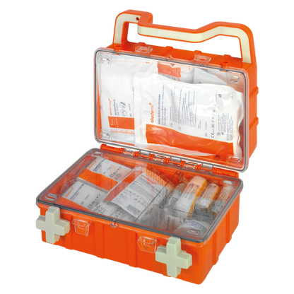 Førstehjælpskasse orange DYNAMIC-GLOW S standard DIN 13157 | Kuffert (1 stk.)