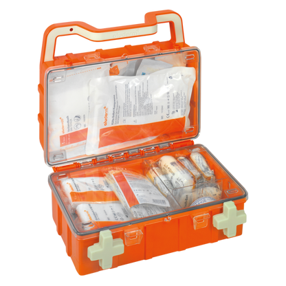 Førstehjælpskasse orange DYNAMIC-GLOW S standard DIN 13157 | Kuffert (1 stk.)