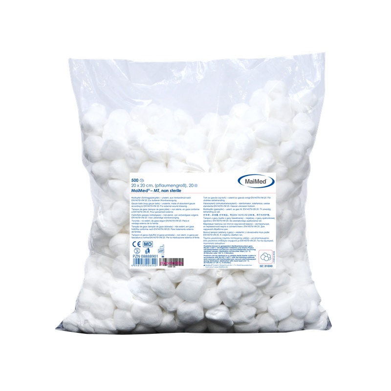 MaiMed-MT-usterile gazeservietter, 500 stk/foliepose