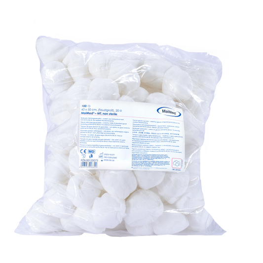 MaiMed-MT-usterile gazeservietter, 500 stk/foliepose