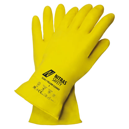 NITRAS YELLOW CLEANER, kemikaliebeskyttelseshandsker, gul