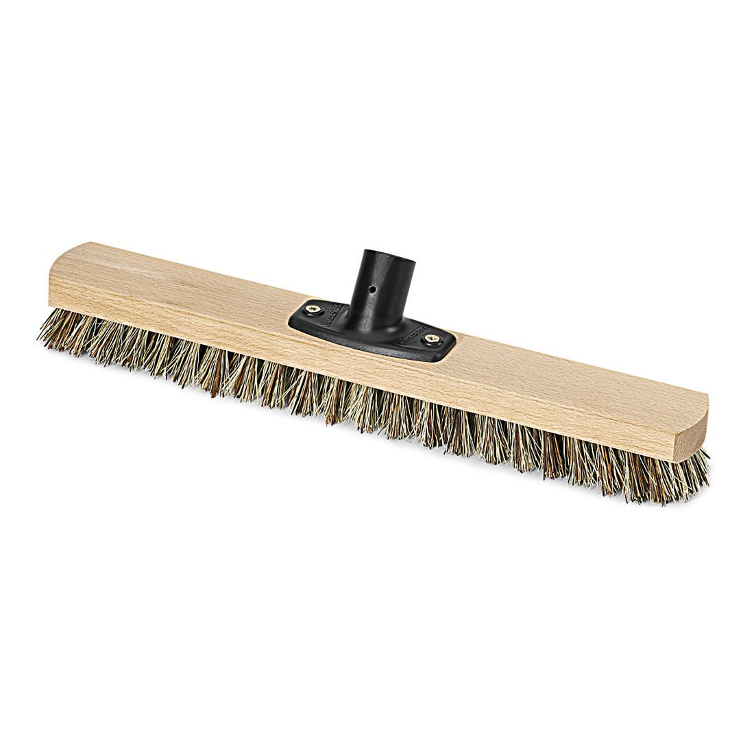 Den Nölle Profi Brush Power Stick Storskrubbe 40 cm, hård, fra Nölle Profi Brush Børste- & Penselteknik e.K. er ideel til professionel rengøring med træbund og sort plastik-stilholder (24-26 mm).