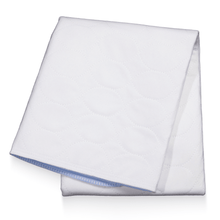 AMPri MED-COMFORT sengebeskyttelsesunderlag vaskbar 75 x 90 cm, blå/hvid | Pakke (1 stk.)