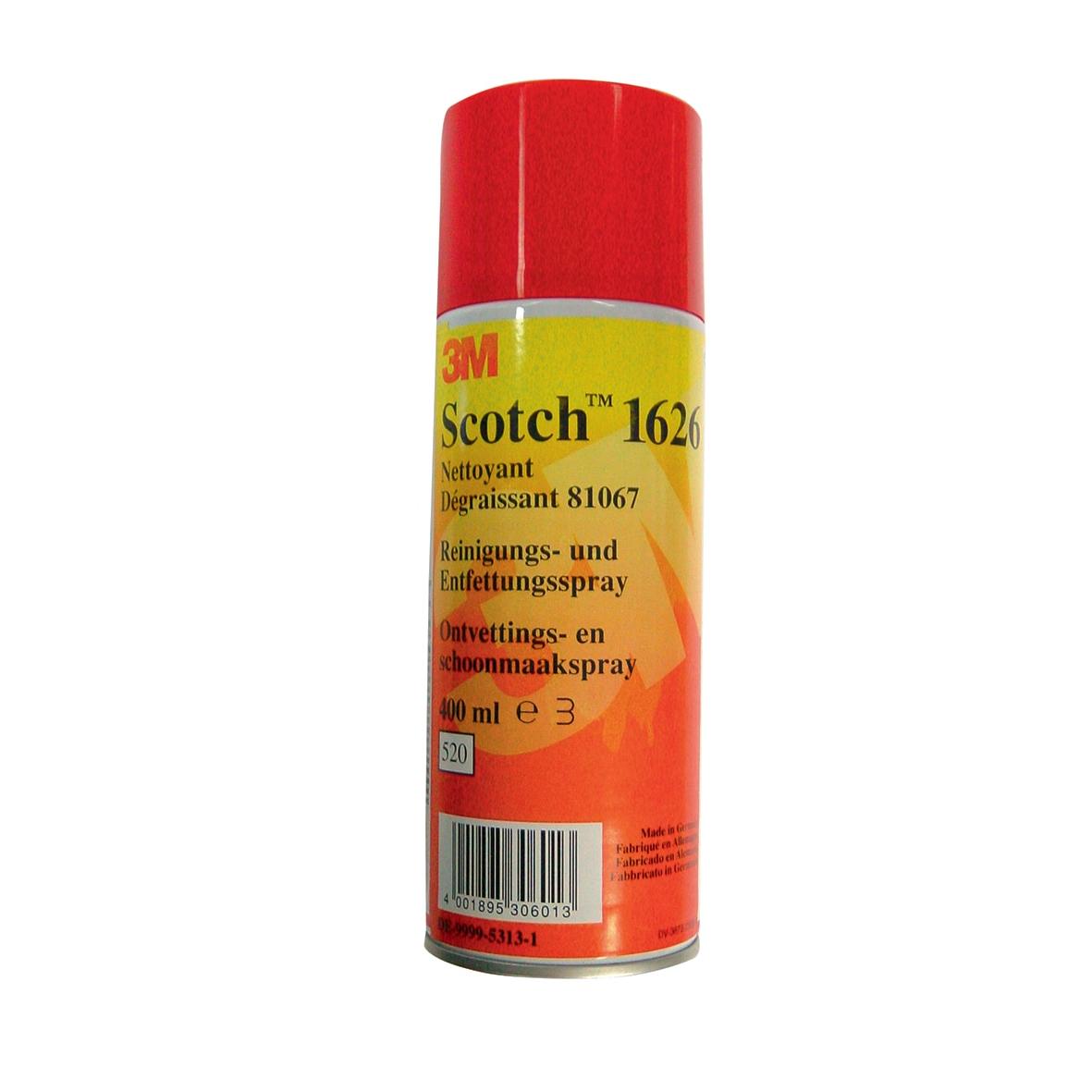 Scotch® 1626 rense- og affedtningsspray, 400 ml | Pakke (1 stk)