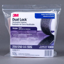 3M™ Dual Lock™ TB3540, sort, 25 mm x 3 m, 5,7 mm, 40 hoveder/cm2, indendørs | Taske (1 stk)