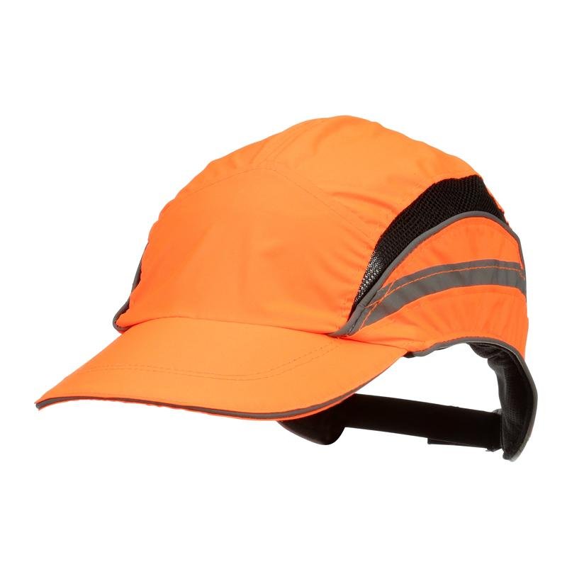 3M™ First Base™ 3 Bump Cap 2021875, Classic, Fluorescerende High Visibility, Orange, Standard Peak, 70 mm | Pakke (1 stk)