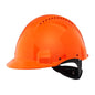 3M™ Hårdhue, Uvicator, Skraldefastgørelse, Udluftet, Plastic Svedbånd, Orange, G3000NUV-OR | Pakke (1 stk)