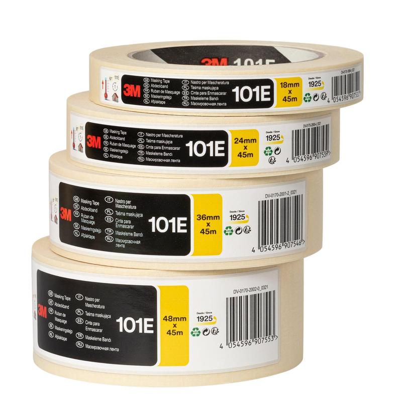 3M™ Maskeringstape til generelle formål 101E, beige