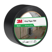 3M™ PVC-tape til generelle formål 764, sort, 50 mm x 33 m, 0,13 mm, individuelt pakket | Pakke (1 rulle)