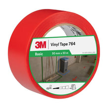 3M™ PVC-tape til almindelig brug 764, rød, 50 mm x 33 m, 0,13 mm, individuelt pakket | Pakke (1 rulle)