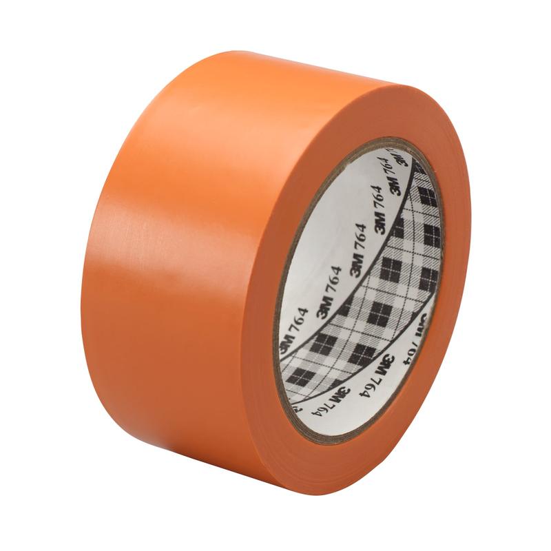 3M™ PVC-tape til generelle formål 764, orange, 50 mm x 33 m, 0,13 mm | Pakke (1 rulle)