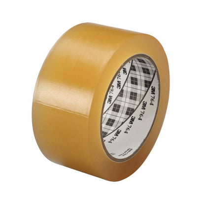 3M™ PVC-tape til almindelig brug 764, klar, 50 mm x 33 m, 0,13 mm | Pakke (1 rulle)
