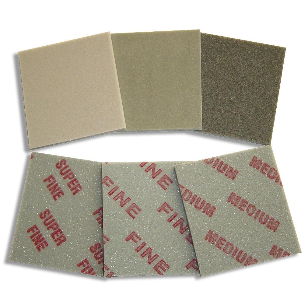 3M™ slibesvamp Håndtilpasning, 90 mm x 100 mm x 5 mm, medium | Pakke (50 stk.)