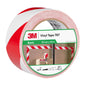 3M™ Hazard Warning Tape 767i, rød/hvid, 50 mm x 33 m, individuelt pakket | Pakke (1 rulle)