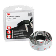 3M™ krog og løkketape SJ352B, sort, 25 mm x 1,25 m, 4,4 mm, Blister IPC | Pakke (1 rulle)