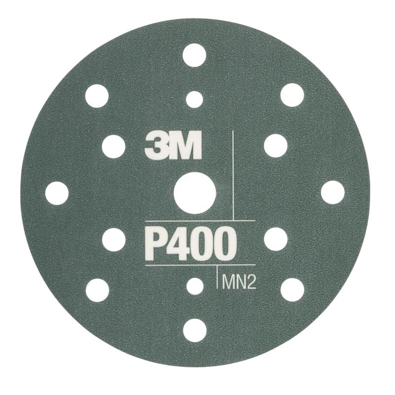 3M™ Hookit™ fleksibel slibeskive 270J, 150 mm, 15 huller, P400, 34417 | Papkasse (1 stk.)