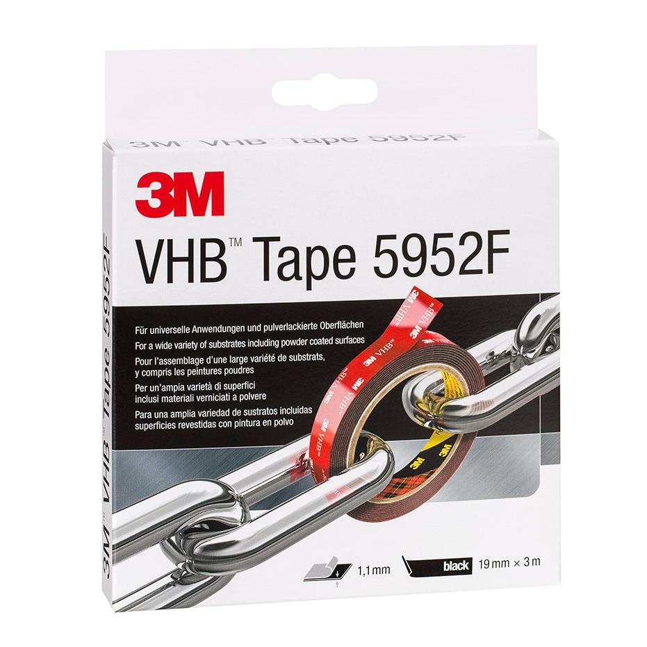 3M™ VHB™ selvklæbende tape 5952F Sort