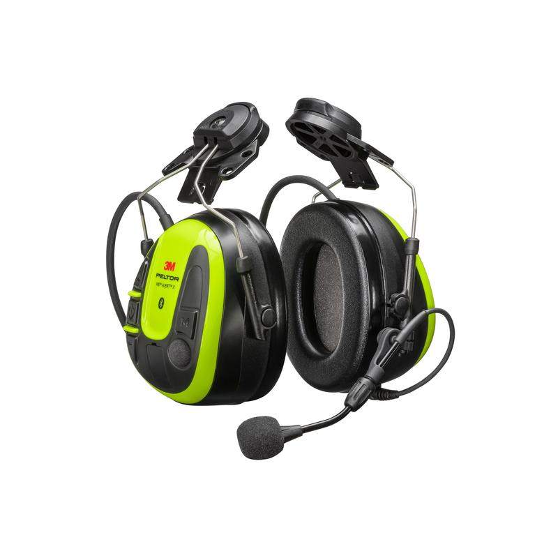 3M™ PELTOR™ WS™ ALERT™ X-headset, lysegule kopper, tilbehør til hjelm, mobilapp-kompatibel, MRX21P3E4WS6 | Pakke (1 stk)