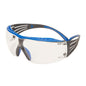 3M™ SecureFit™ 400X sikkerhedsbriller, blå/grå stænger, Scotchgard™ anti-dug/anti-ridsebelægning (K&N), klar linse, SF401XSGAF-BLU-EU, 20 pr. pakke | Pakke (1 stk)