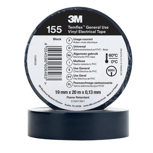 3M™ Temflex™ vinylisoleringstape 155 - 19 mm x 20 m
