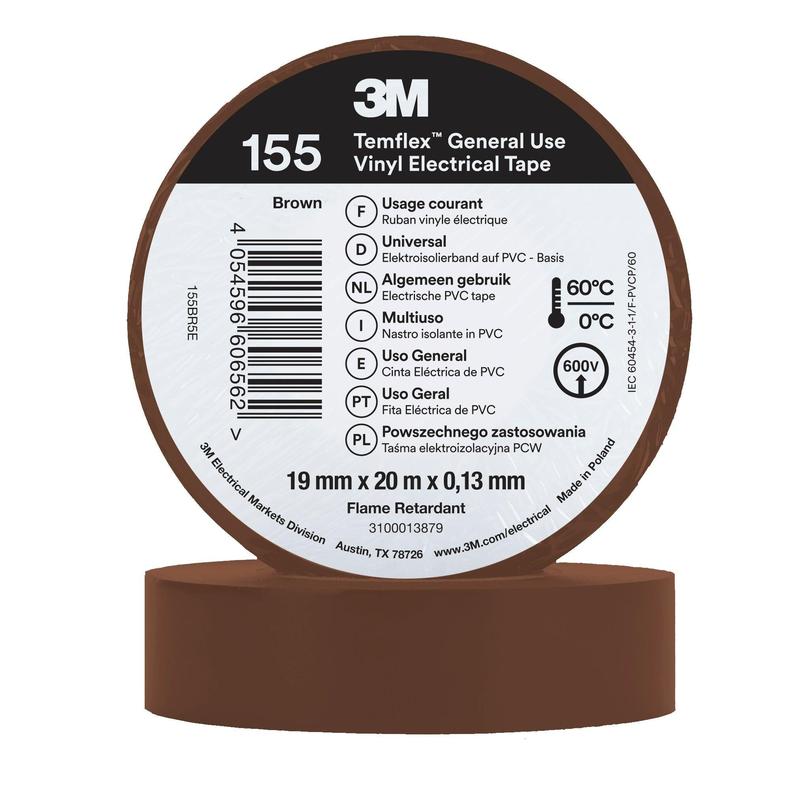 3M™ Temflex™ vinylisoleringstape 155 - 19 mm x 20 m