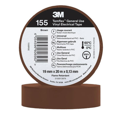 3M™ Temflex™ vinylisoleringstape 155 - 19 mm x 20 m