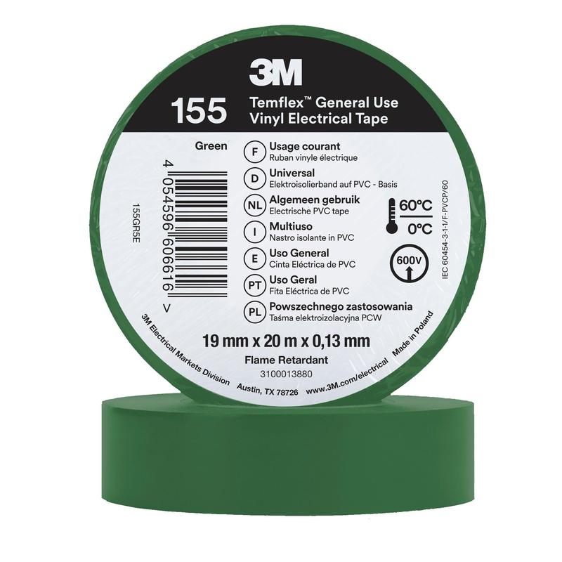 3M™ Temflex™ vinylisoleringstape 155 - 19 mm x 20 m