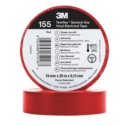 3M™ Temflex™ vinylisoleringstape 155 - 19 mm x 20 m