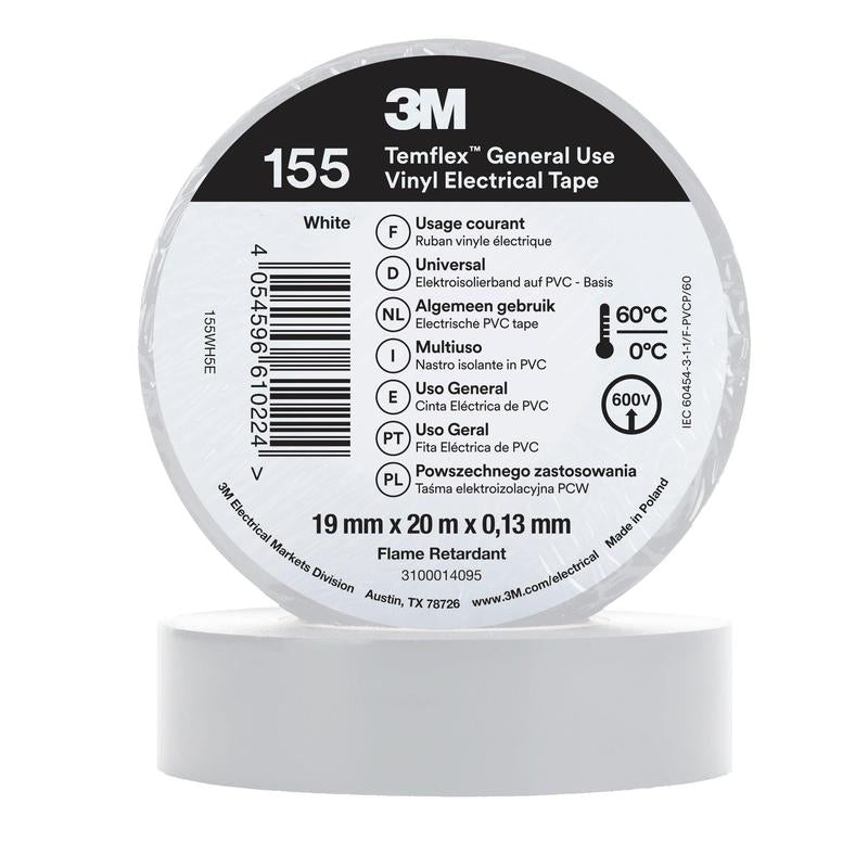 3M™ Temflex™ vinylisoleringstape 155 - 19 mm x 20 m