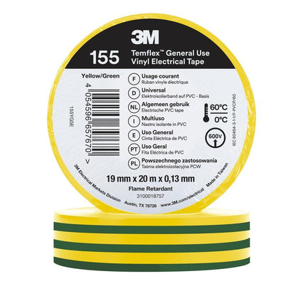 3M™ Temflex™ vinylisoleringstape 155 - 19 mm x 20 m