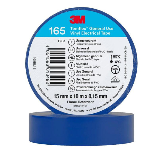 3M™ Temflex™ Vinyl elektrisk tape 165 blå