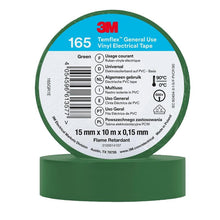 3M™ Temflex™ vinylisoleringstape 165, grøn - elektrisk isoleringstape