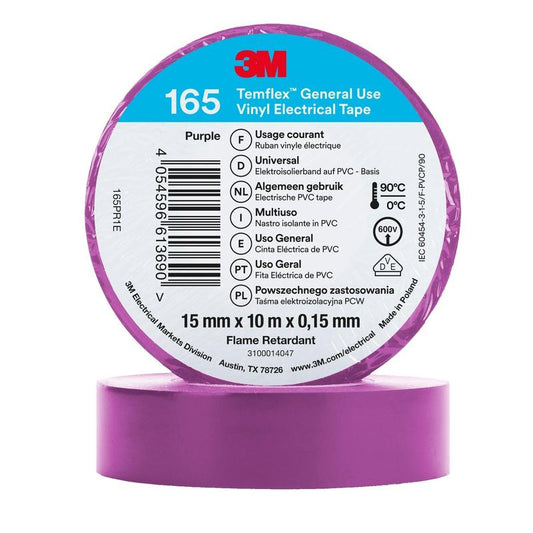 3M™ Temflex™ Vinyl elektrisk tape 165, lilla