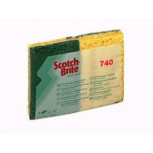 Scotch-Brite™ Cellulose svamp 740, grøn/beige, 131 mm x 88 mm, 10/pak, 24 stk/etui, 240 stk/etui | Pakke (10 stk.)