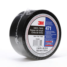 3M™ blød PVC-tape 471, sort, 50 mm x 33 m, 0,14 mm, individuelt pakket | Pakke (1 rulle)