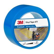 3M™ blød PVC-tape 471, blå, 50 mm x 33 m, 0,14 mm, individuelt pakket | Pakke (1 rulle)