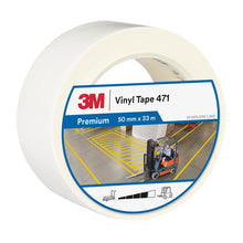 3M™ blød PVC-tape 471, hvid, 50 mm x 33 m, 0,14 mm, individuelt pakket | Pakke (1 rulle)