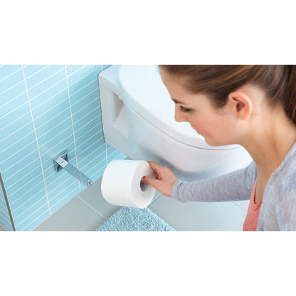tesa Klaam Ersatzrollenhalter, verchromt, inkl. Klebelösung – Anwendung