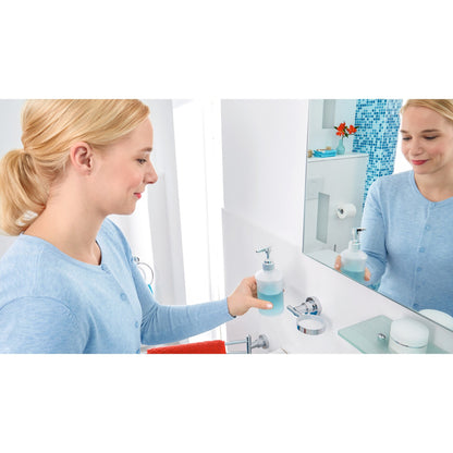 tesa Luup sæbedispenser (175 ml), forkromet, inkl. klæbeløsning – Anvendelse