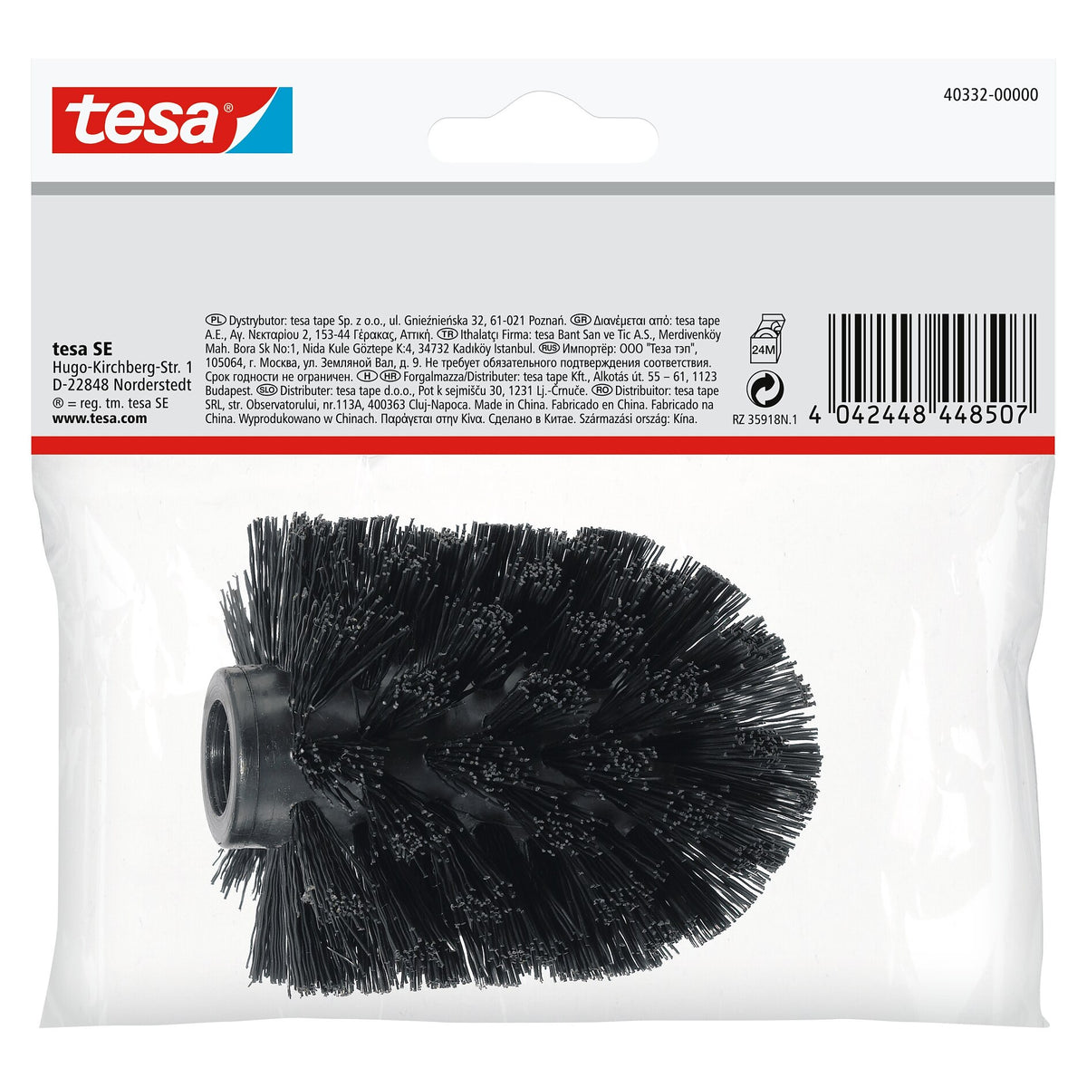 tesa-udskiftningshoved til toiletbørste, sort, Deluxxe, Exxclusiv, Elegaant, Esteetic, Exxcellent, Nooblesse, Ekkro, Hukk, Klaam, Loxx, Luup, Moon eller Smooz