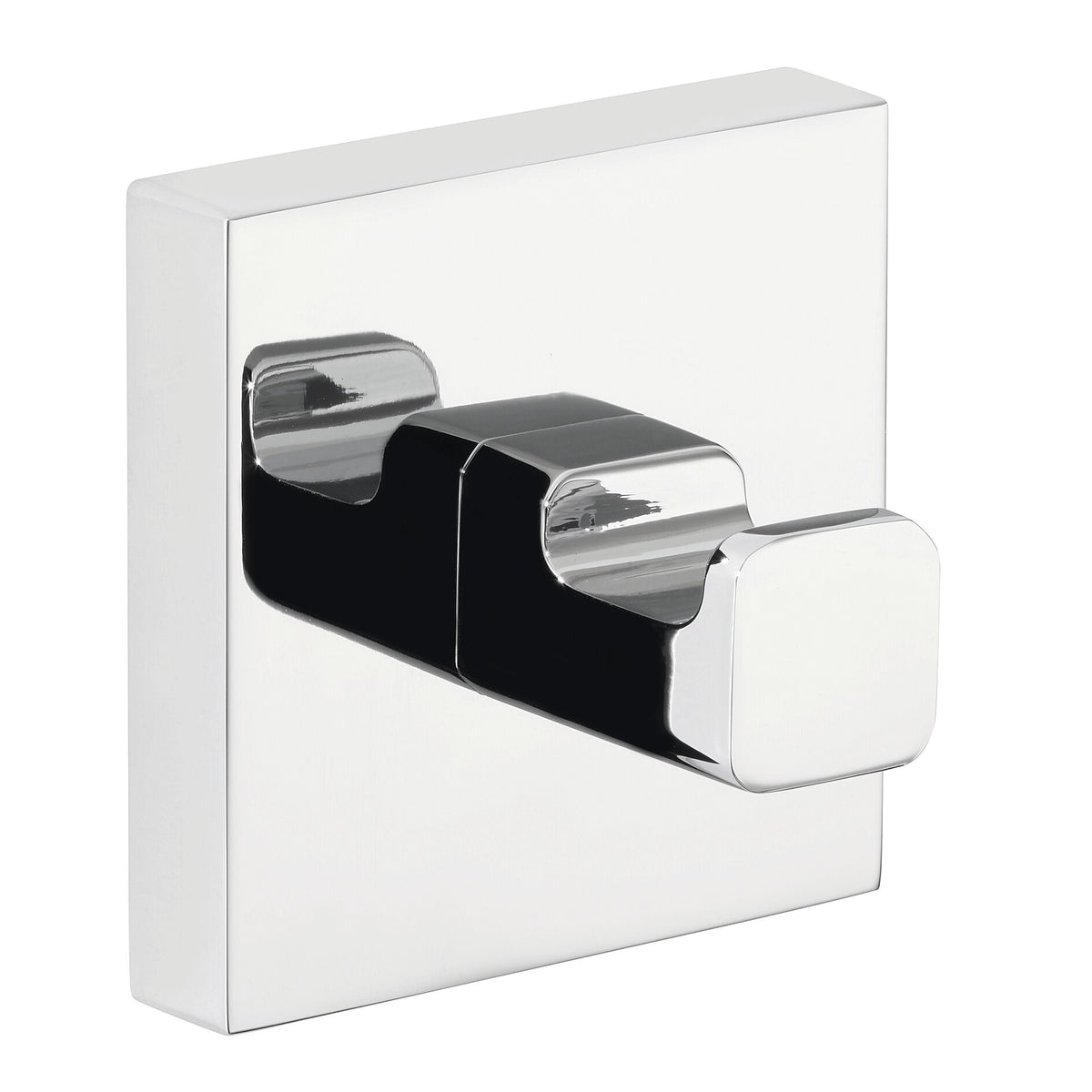 tesa DELUXXE Handtuchhaken, Metall, verchromt, inkl. Klebelösung