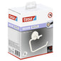 tesa MOON WHITE Toilettenpapierhalter, weiß matt, inkl. Klebelösung