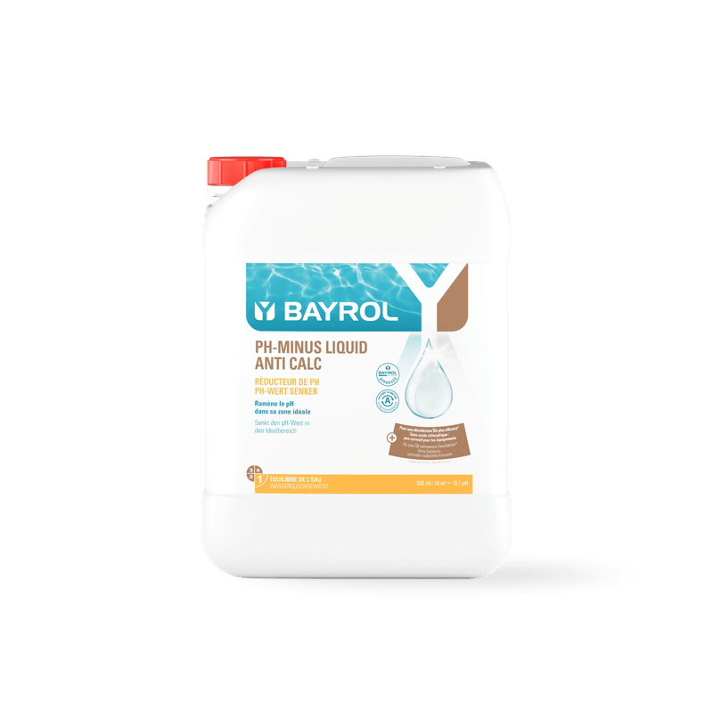 BAYROL pH-Minus Liquid Anti Calc 20 L Koncentrat til sænkning af en pH-værdi | Dunk (20 l) 