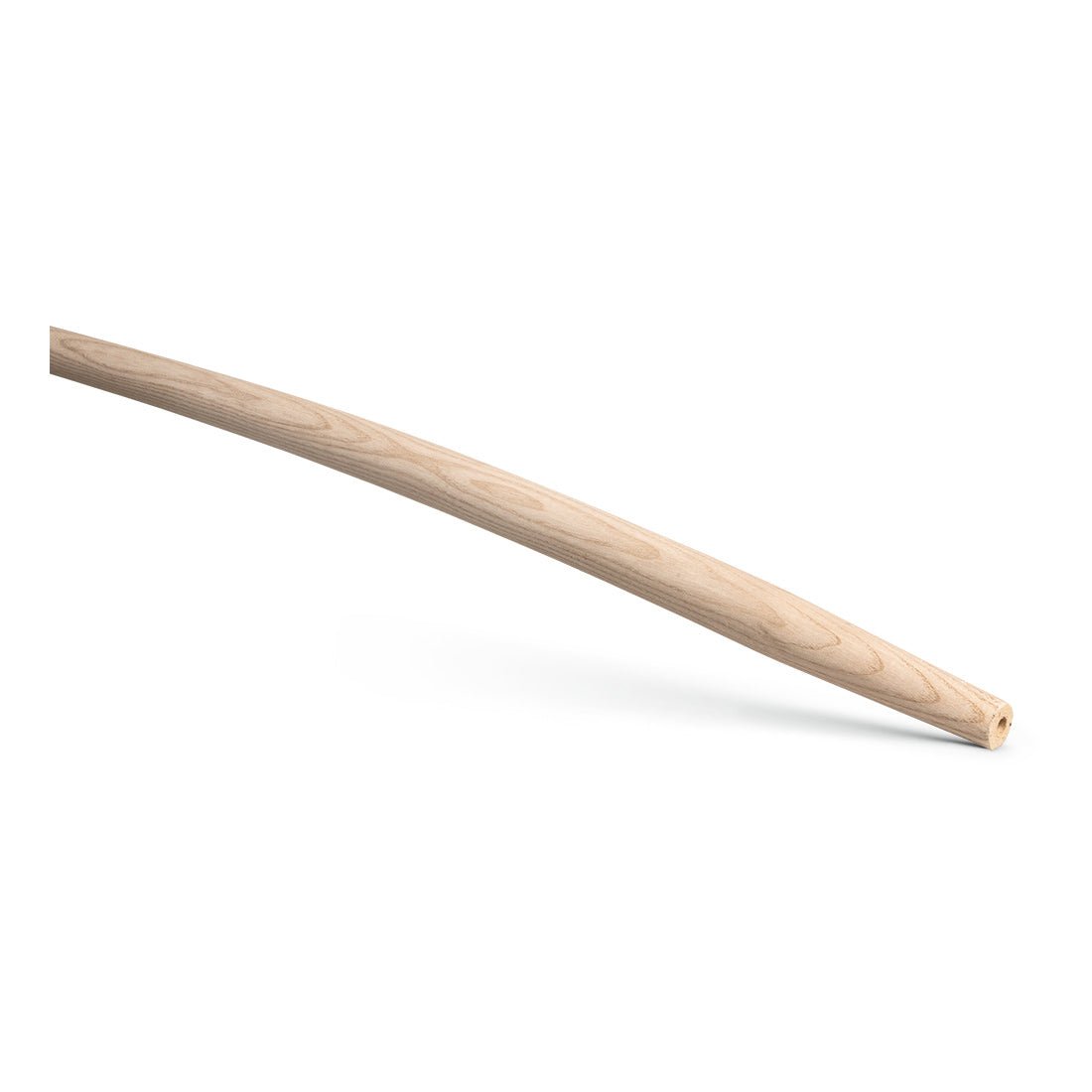 Nölle Profi Brush møggrebsskaft, buet (36x130 cm) lavet af asketræ, fra Nölle Profi Brush børste- & penselteknik e.K., er et glat, buet træskaft med let tilspidset ende og rund åbning til en møggreb.