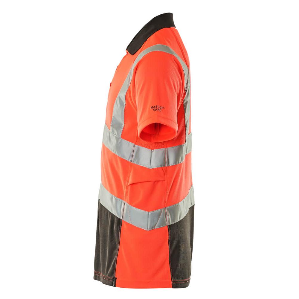 MASCOT® Anadia poloshirt, hi-vis rød/mørk antracit